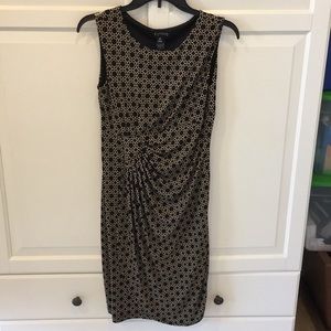 Black and cream dress